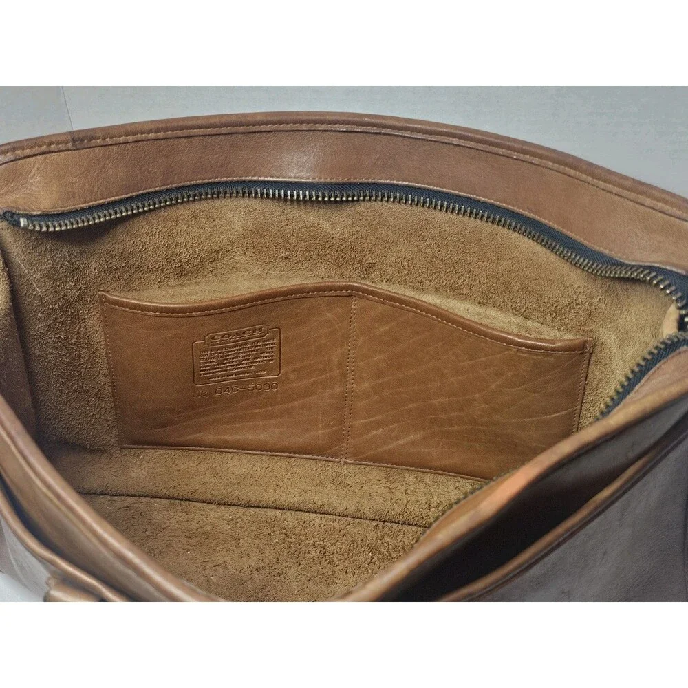 ​Vintage Coach Metropolitan Leather Briefcase 5090 British Tan USA Laptop Bag